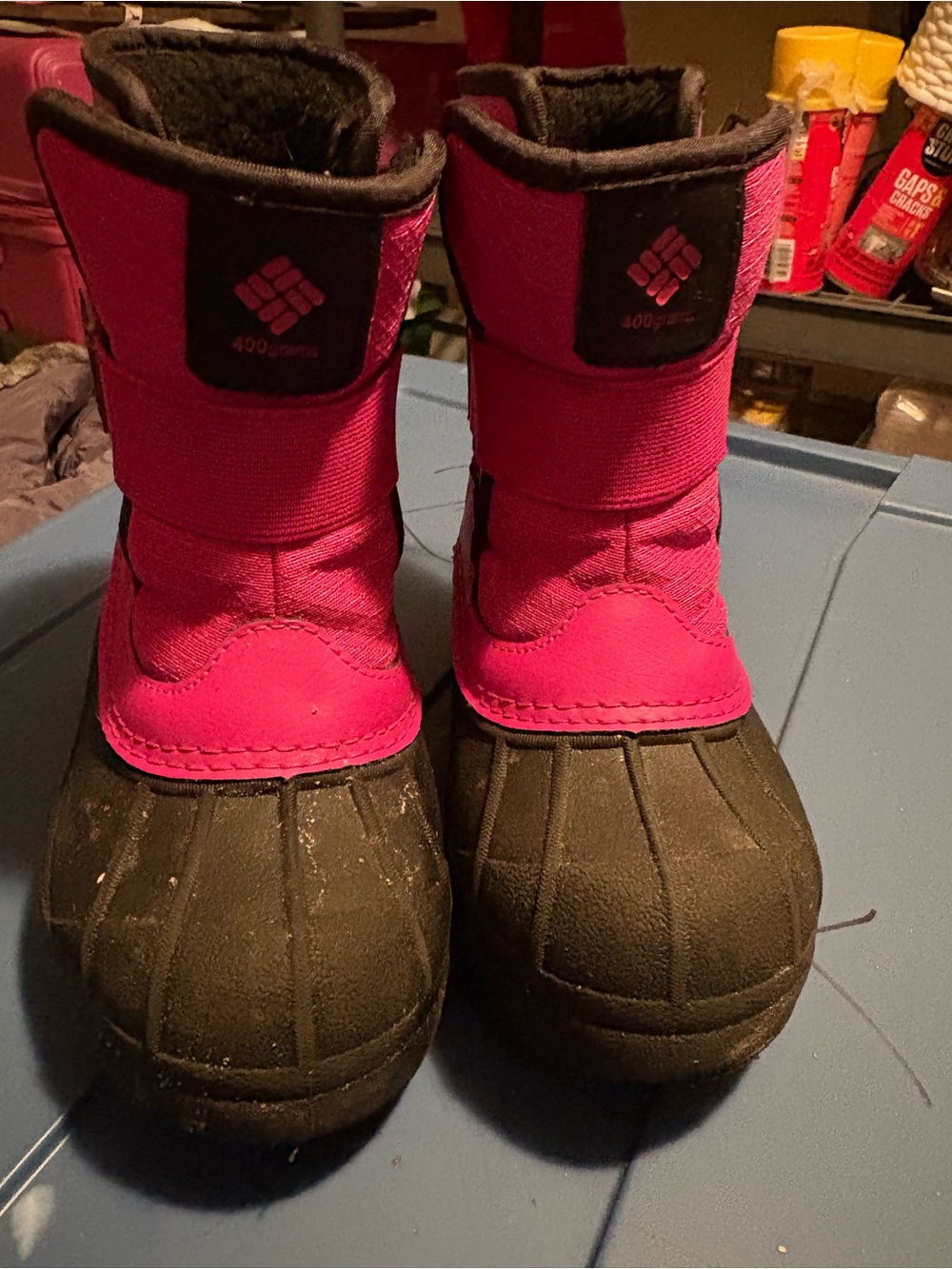 Columbia Kids Pink and Black Winter Boots